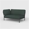 Houe Level loungesofa - Venstre modul - alpine green sunbrella heritage hynder 